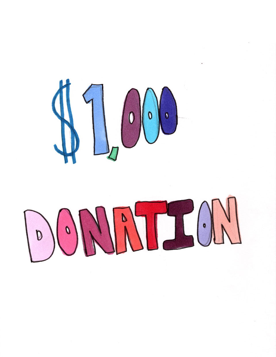 $1,000 Donation