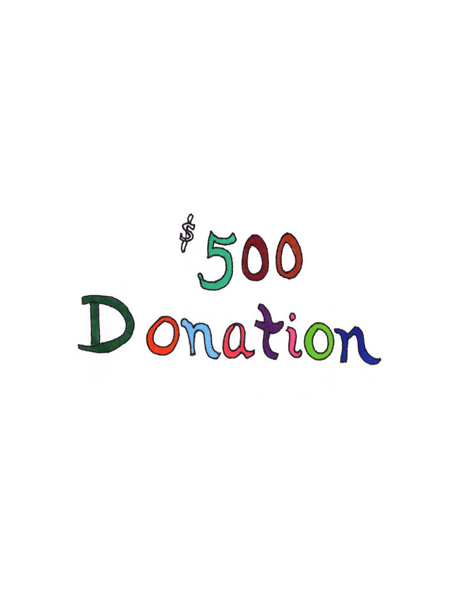 $500 Donation