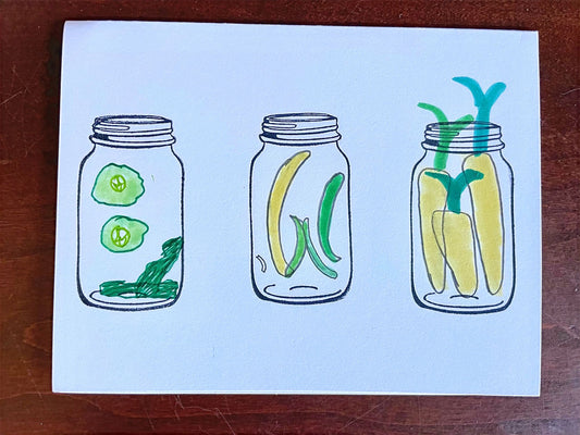 veggies in jars