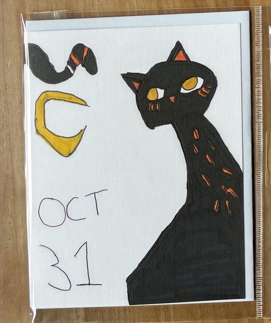 black cat for halloween
